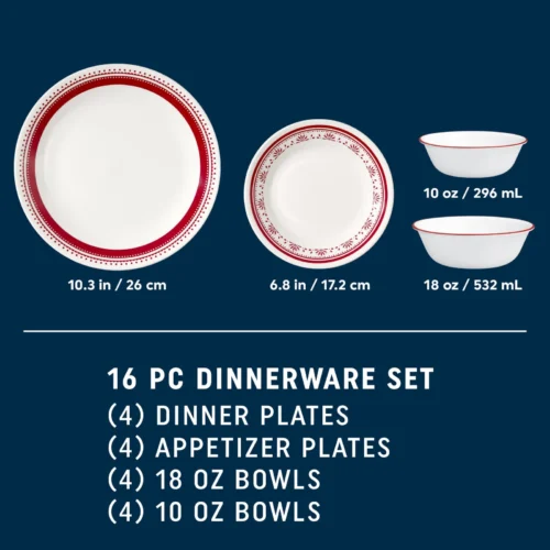 Alternative view of Corelle® Versatile Sadie 16-piece Dinnerware Set, Service for 4
