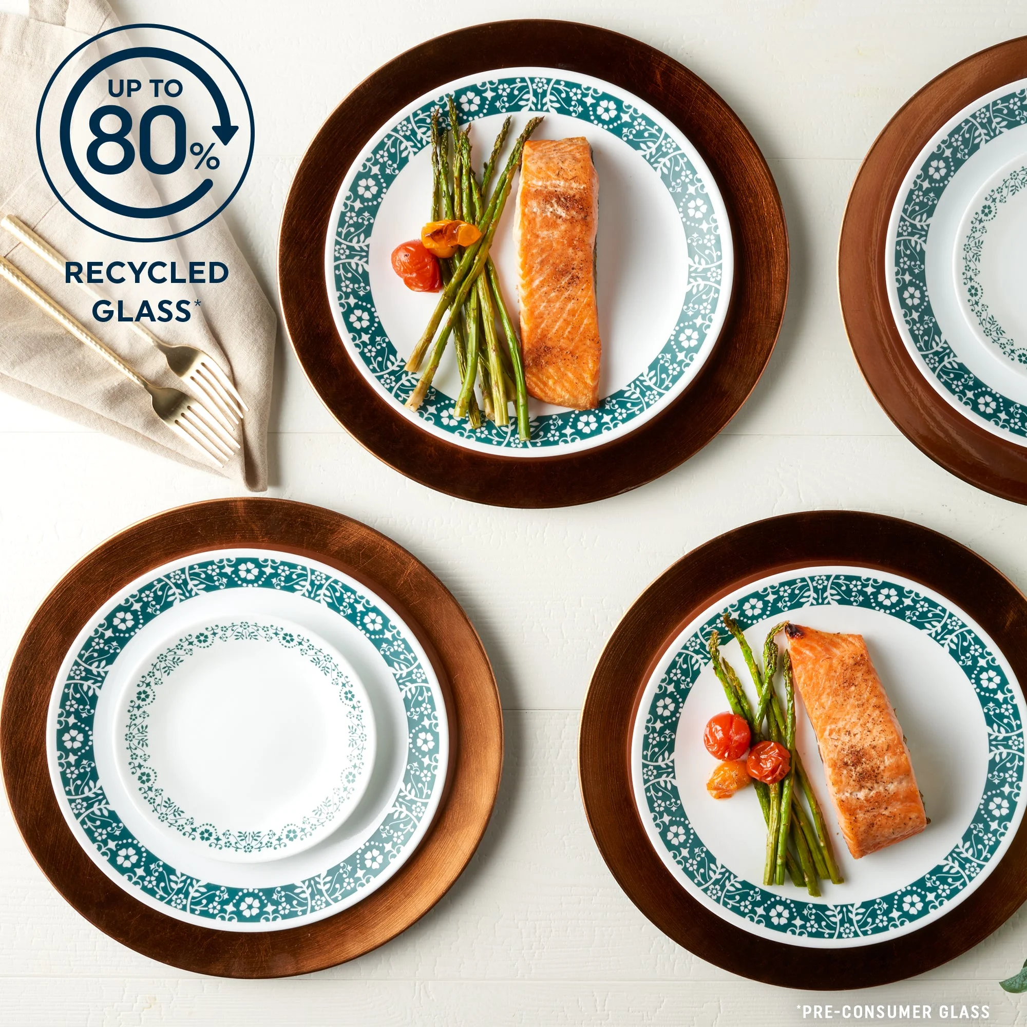 Corelle® Versatile Penelope 18-piece Dinnerware Set, Service for 6 - Image 3
