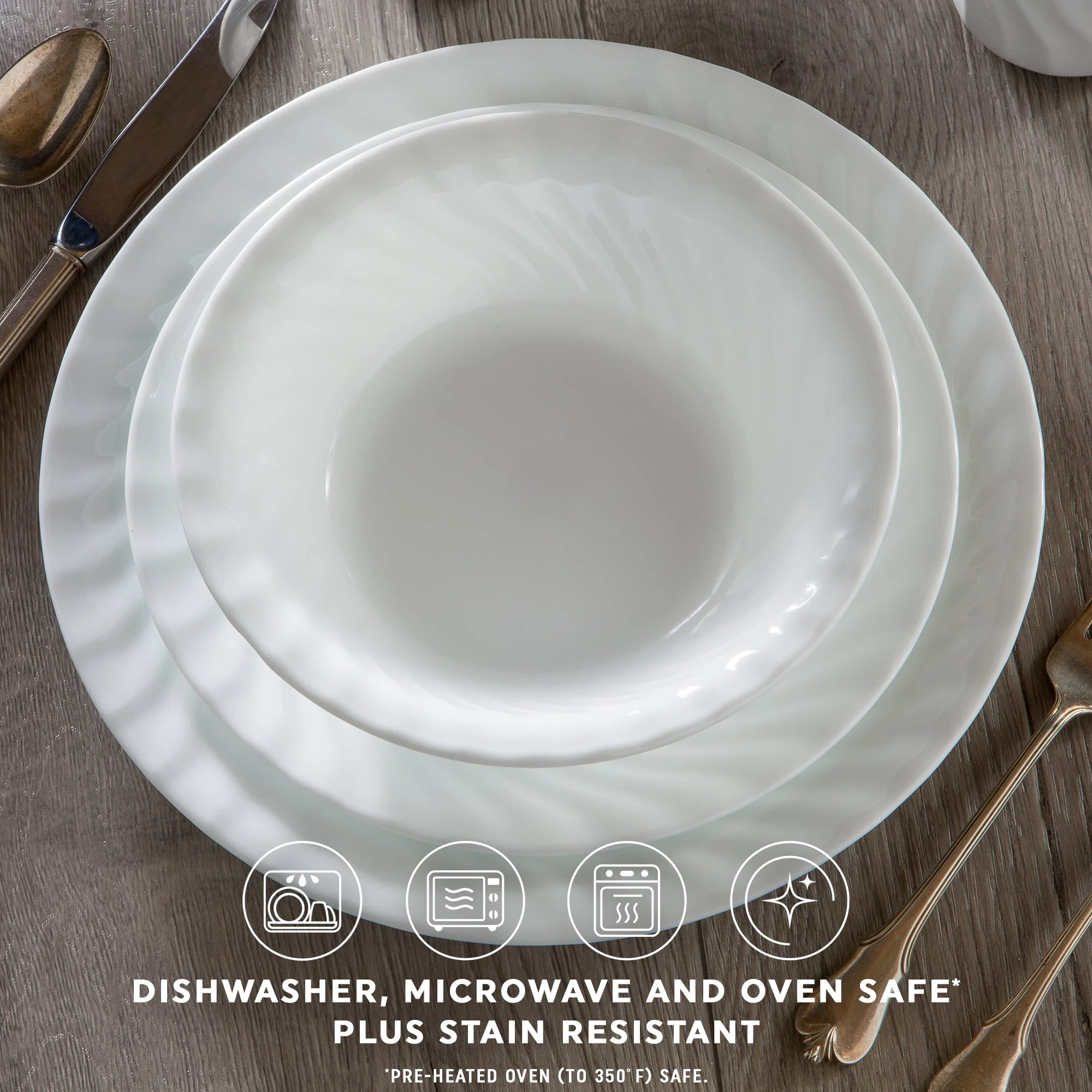Corelle® Versatile Enhancements 10.25 Glass Dinner Plate - Image 4