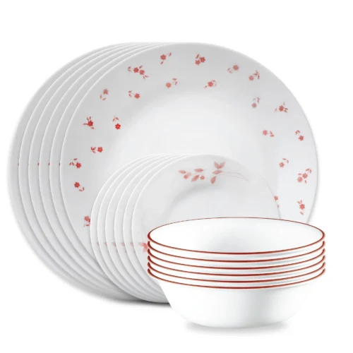 Corelle® Versatile Sweet Flora 18-piece Dinnerware Set, Service for 6