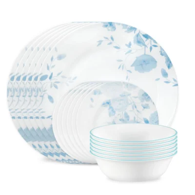 Corelle® Versatile Blue Bouquet 18-piece Dinnerware Set, Service for 6