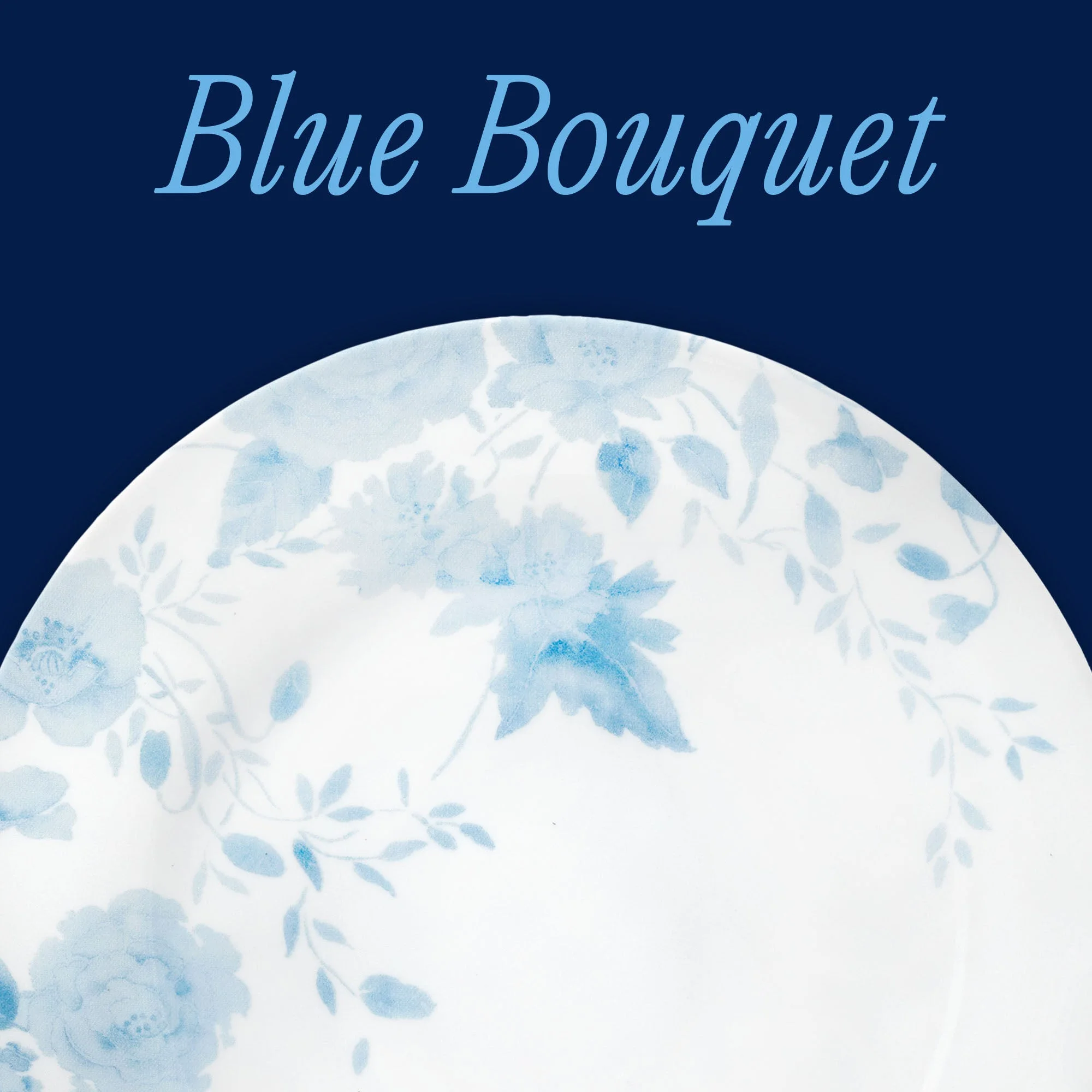 Corelle® Versatile Blue Bouquet 8.5 Lunch Plate, 6-pack - Image 2