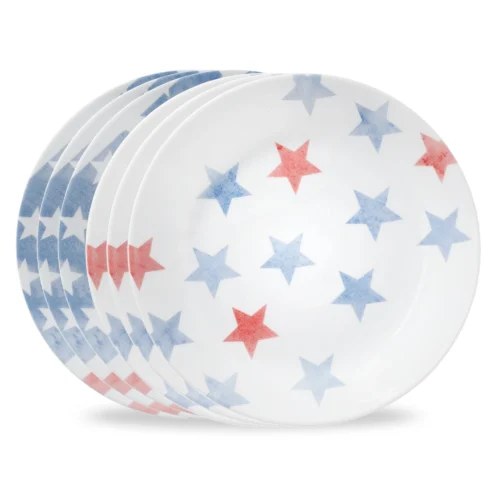 Corelle® Versatile Red, White, and Blue 8.5 Lunch Plate, 6-pack