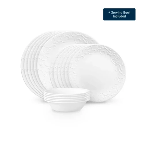 Corelle® Versatile Bella Faenza Dinnerware Set – Service for 6 + Serving Bowl