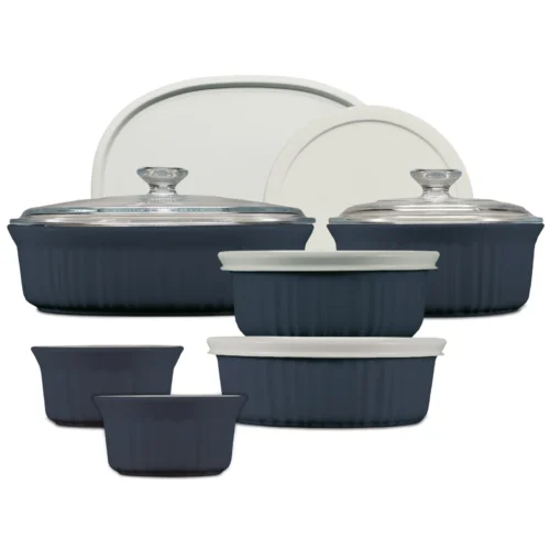 Corelle Corningware CorningWare® French Colors 12-piece Oval Bakeware Set, Navy