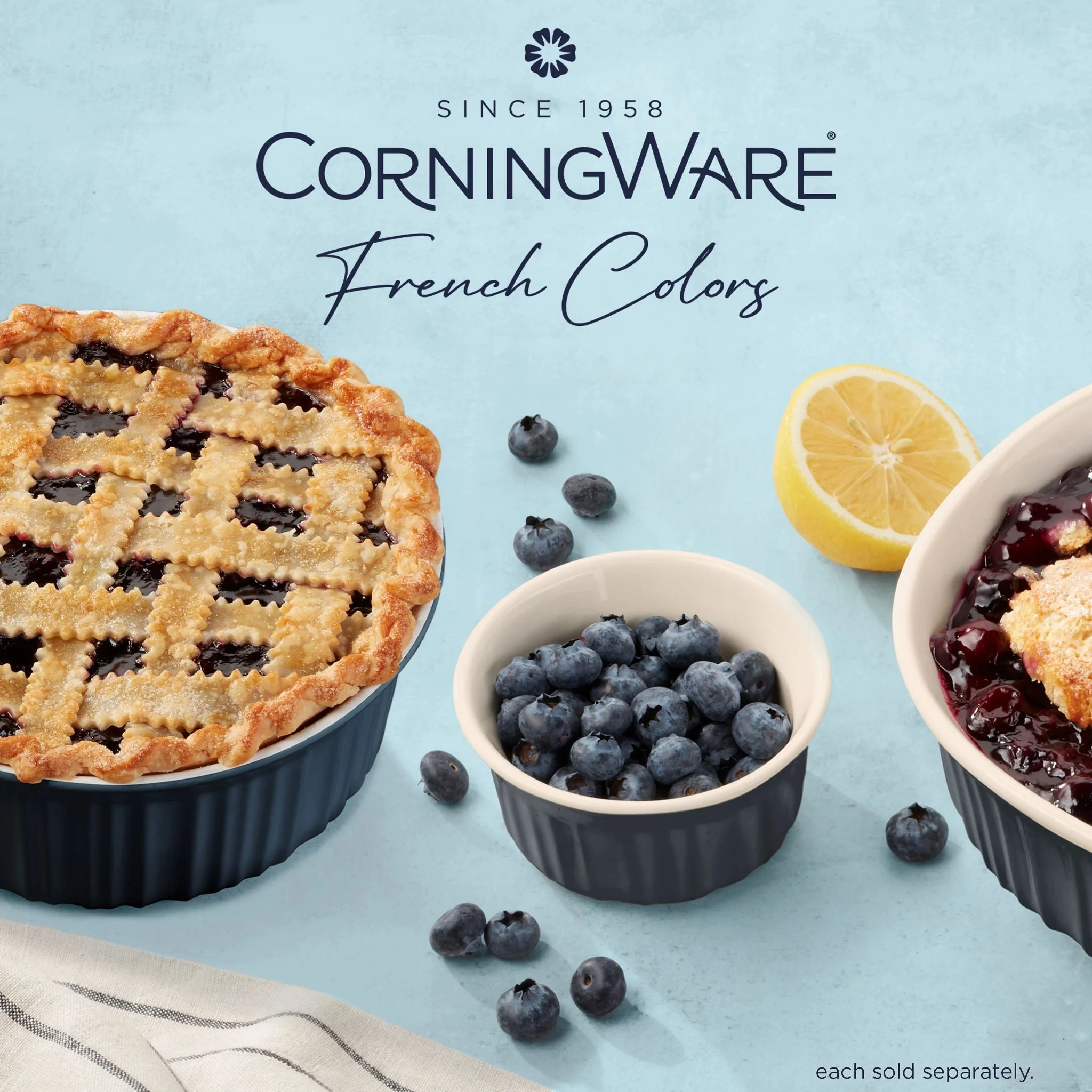 Corelle Corningware CorningWare® French Colors 1.5-quart Round Baking Dish, Navy - Image 5