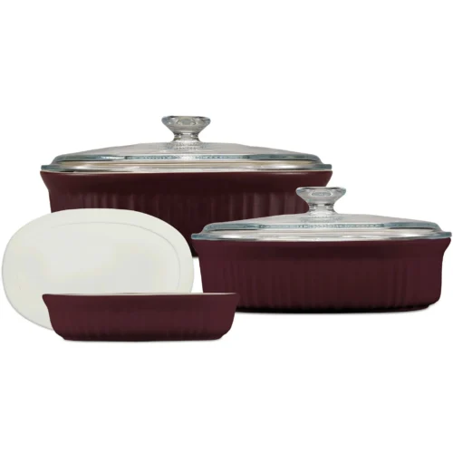 Corelle Corningware CorningWare® French Colors 6-piece Bakeware Set, Cabernet