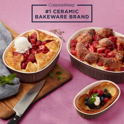 Alternative view of Corelle Corningware CorningWare® French Colors 6-piece Bakeware Set, Cabernet