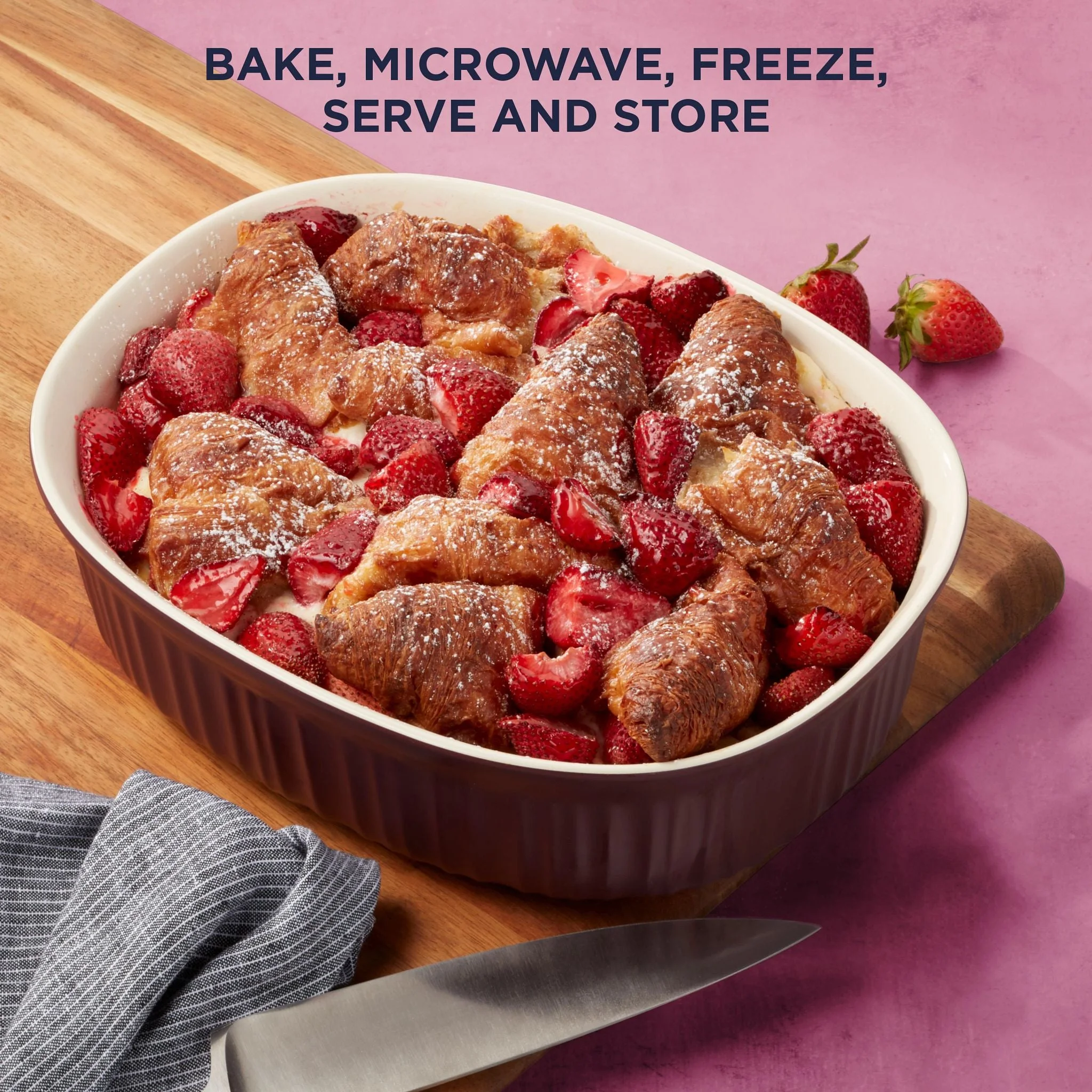 Corelle Corningware CorningWare® French Colors 6-piece Bakeware Set, Cabernet - Image 3