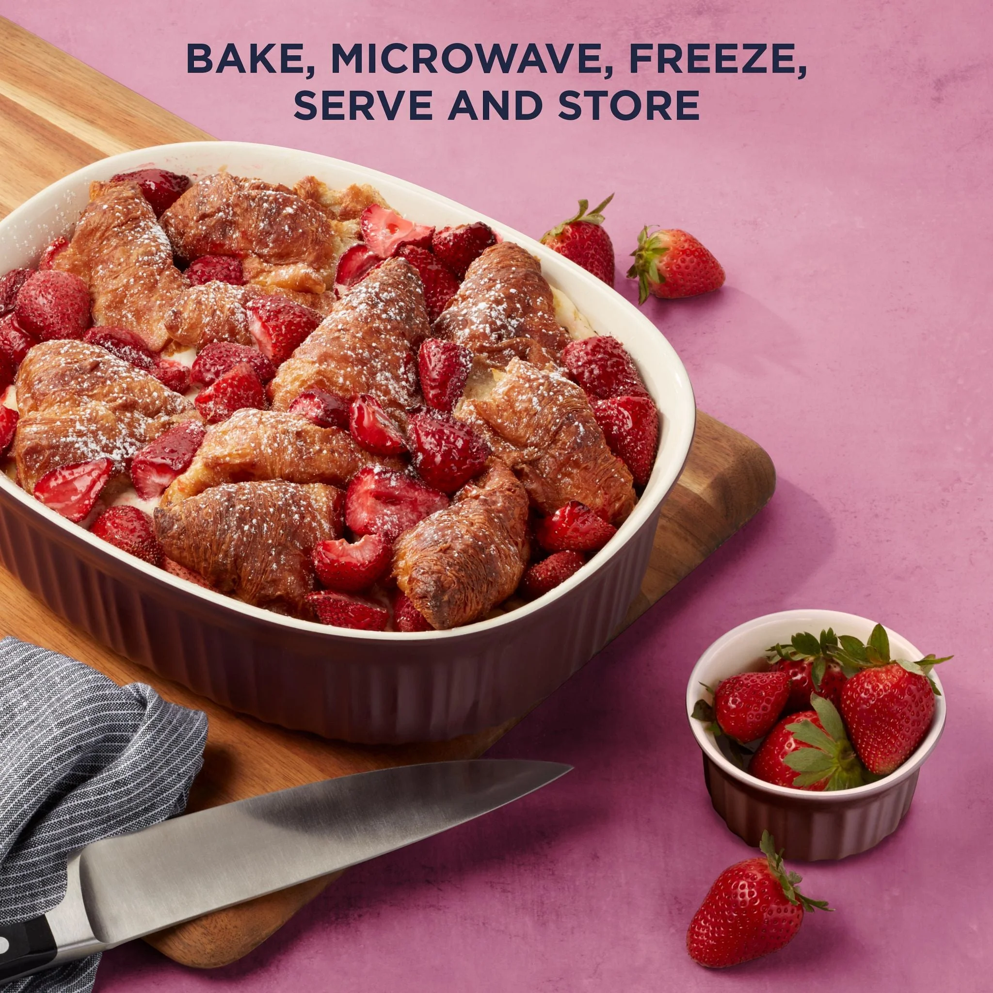 Corelle Corningware CorningWare® French Colors 10-piece Bakeware Set, Cabernet - Image 3