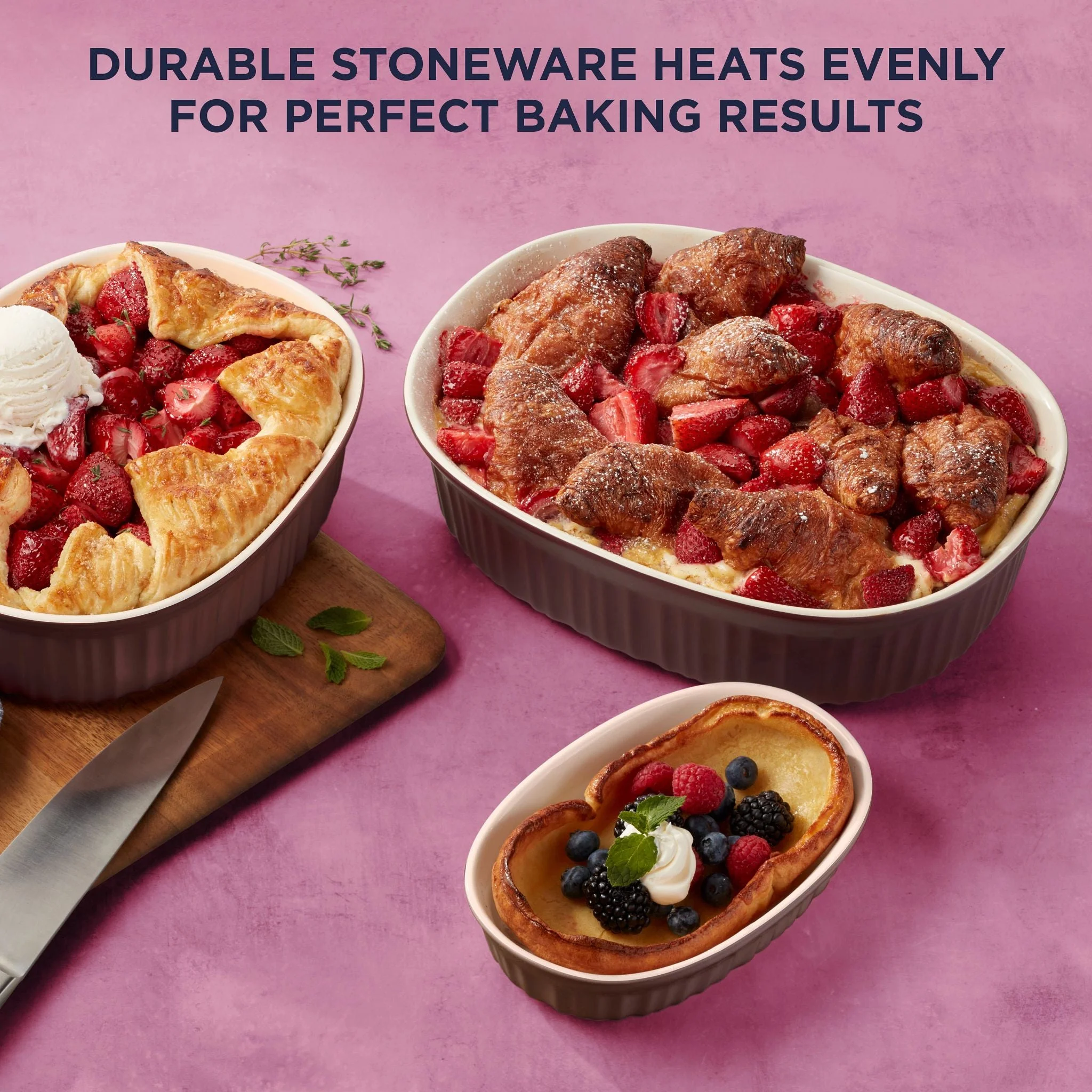 Corelle Corningware CorningWare® French Colors 10-piece Bakeware Set, Cabernet - Image 4
