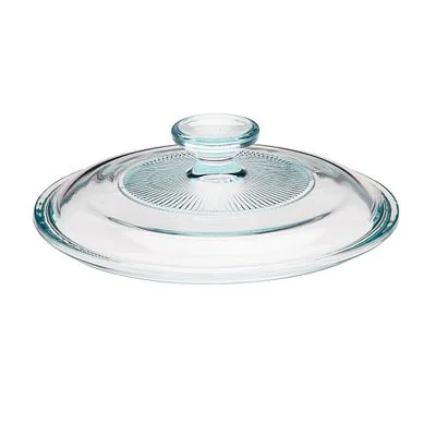 Corelle Corningware CorningWare® French White® Fluted Glass Lid for 1.5-quart Round Baking Dish