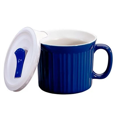 Corelle Corningware CorningWare® 20-ounce Blue Meal Mug™ with Vented Lid