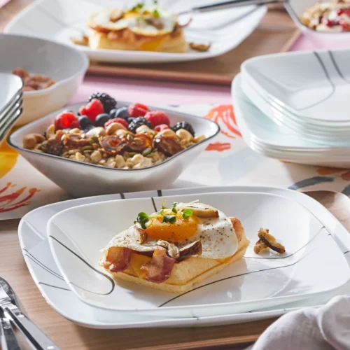 Alternative view of Corelle® Versatile Simple Lines 18-piece Dinnerware Set, Service for 6